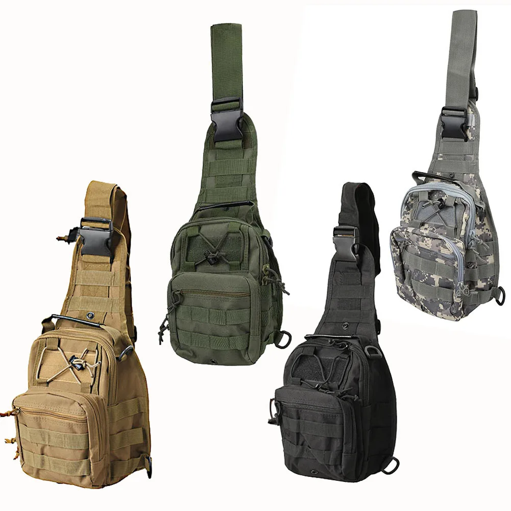 

High Quality Men Women Durable Crossbody Shoulder Tactical Bag Oxford Military Haversack Outdoor Sports Camping Climbing Tools