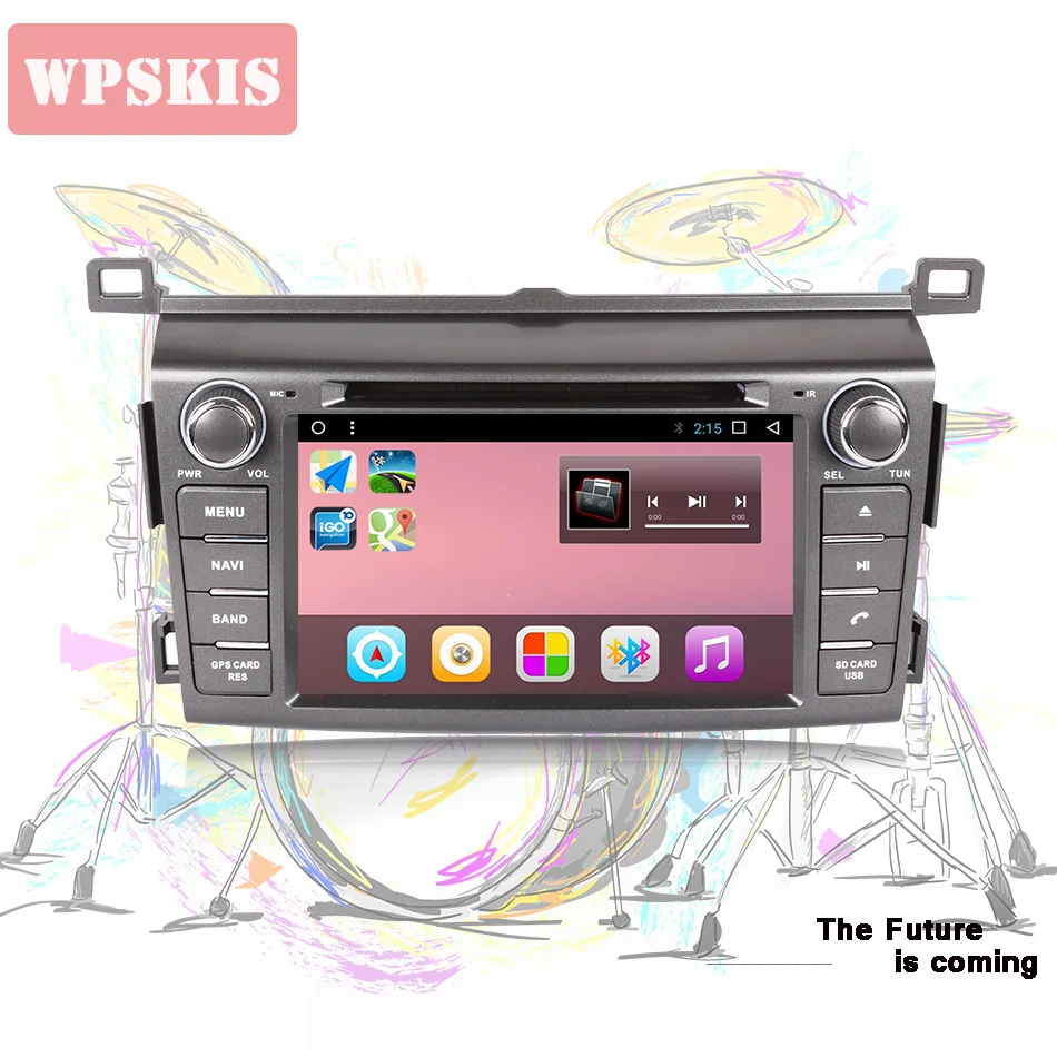 Sale 4GB RAM 64GB Android 9.0 Car DVD GPS Radio stereo For RAV4 2013-2018 RAV 4 With WiFi Bluetooth 1024*600 HD Stereo Audio Screen 2