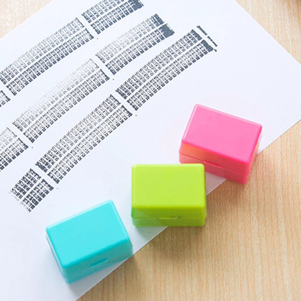 Hide ID Garbled Self-Inking Rubber Stamps Seal Security Protect Identity Theft Stick Confidential Seal Office Use