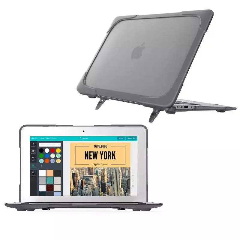 Solid Hard PVC Coque for MacBook Air 11 Laptop Case Holder Shockproof Protective Funda For Macbook Air 11 A1465 A1370 Flip Case  (5)