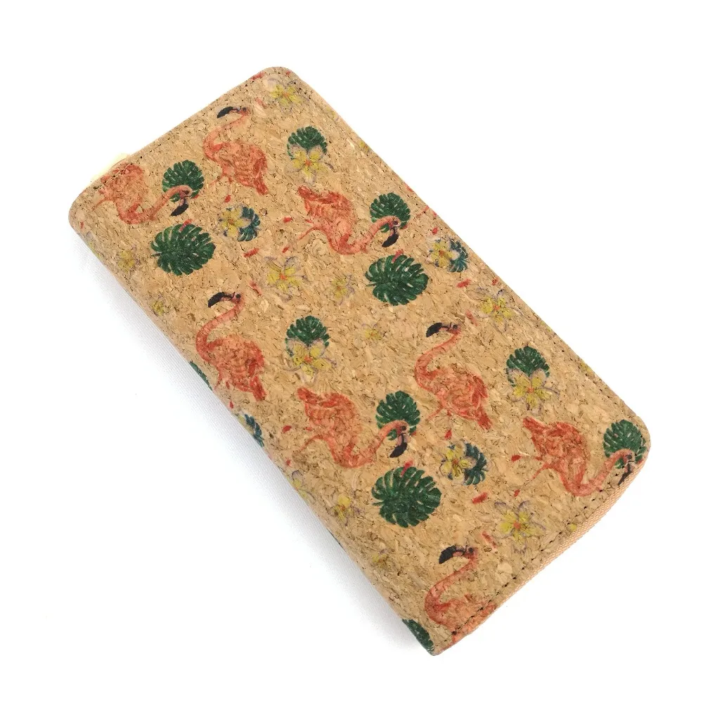 flamingo cork card holder