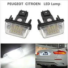 2 Pz/set Numero LED License Plate Luci Lampada Per Citroen C3 C4 C5 Berlingo Saxo Xsara Picasso