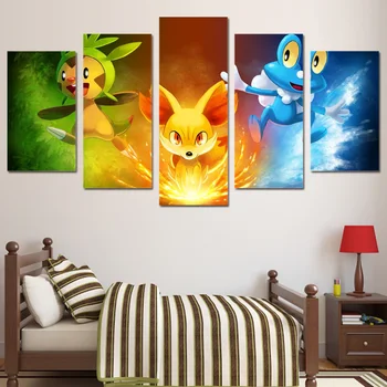 

Hot Sale 5 Pieces Painting Canvas Painting No Frame For Kid Room Wall Art Print Painting Poster Home Decor Children Room