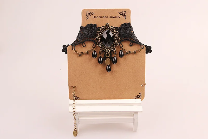 SEA MEW Готический стиль подарок смол кружевное ожерелье женские ювелирные изделия чокеры ожерелье s модное ожерелье s для леди девушка