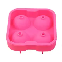 Виски кремния плесень льда производитель кубиков Сфера плесень инструменты круглый бар Сфера плесень поднос для вечеринок для кухни аксессуары