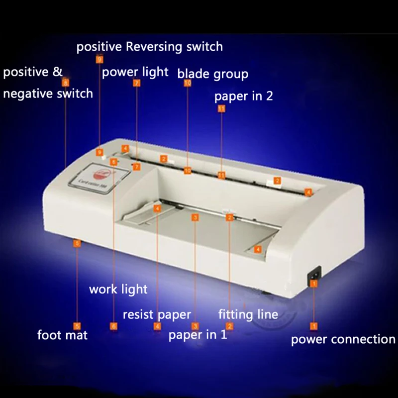 300B Автоматическая визитная карточка для резки машина для нарезки визитных карточек A4 Размеры Бизнес машина для резки карт