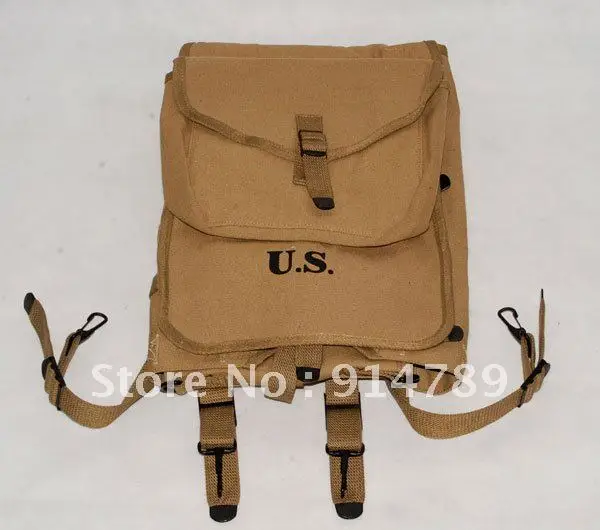 

WW2 WWII US ARMY M1928 HAVERSACK KNAPSACK BACKPACK-31868