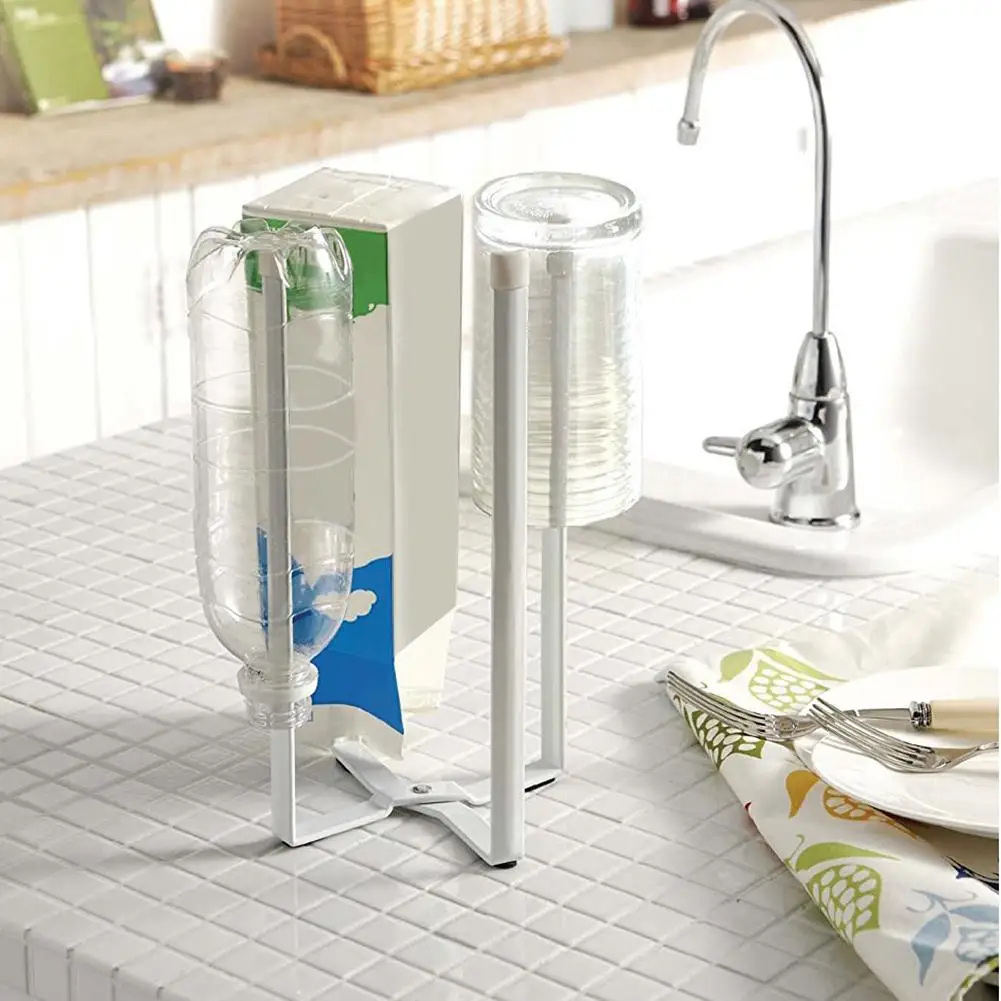 

Creative Garbage Bag Support Holder Bottle Metal Drain Rack Household Tool