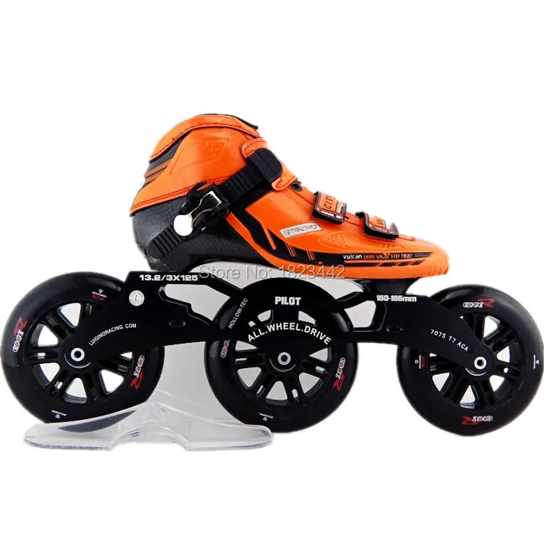 Маркус конькобежный спорт три колеса на роликах Профессиональные коньки 3*120 мм катание колеса