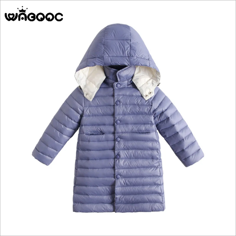 

WABOOC Contrast Color Children Down Jacket Light Kid Clothing Boy Girl Down Coat Outwear
