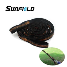 Sunfield пара гамак ремни Регулируемые Дерево Висячие ремни гамак 14 петель 3 метра