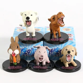 

ARTS Wild Animals 3rd Strike Polar Bear Rabbit Dog Pig Camel PVC Figures Toys 5pcs/set