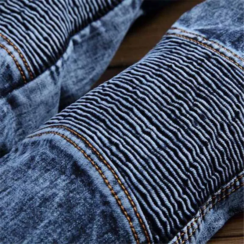 Brand New 2016 America Style Jeans Mens Joggers Male Hot Jeans For Biker Jeans Men Casual Slim Straight Trousers Free Shipping