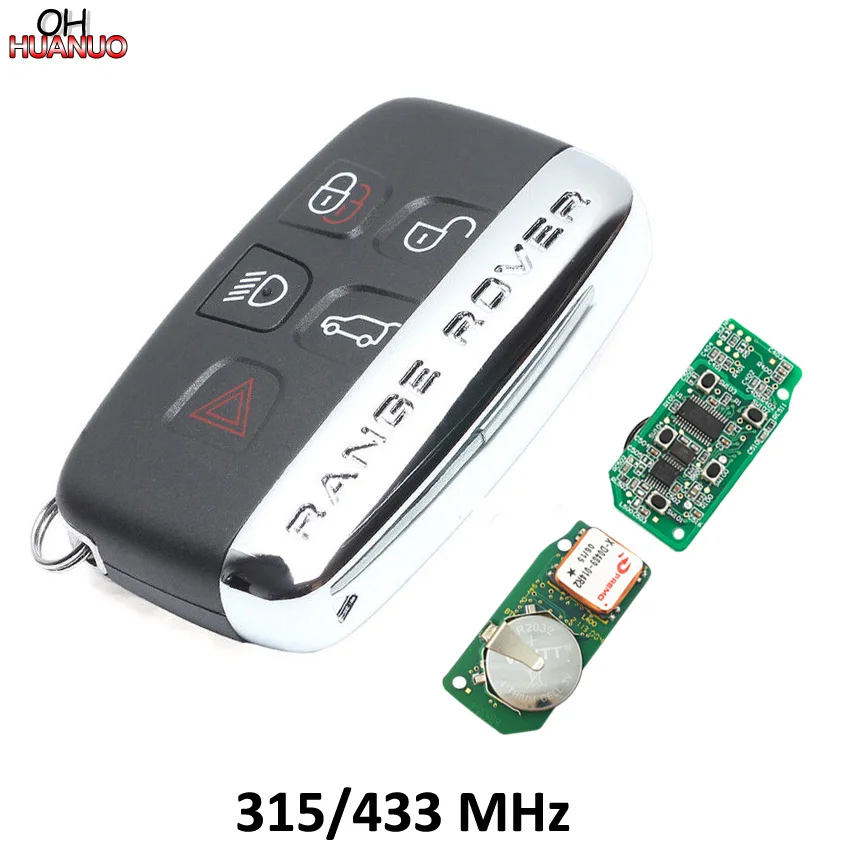 

BRAND NEW 4+1/5 Buttons Remote Control Key Fob For Land Rover LR2 LR4 2012-2015 Discovery Freelander Smart Key 315mhz/433mhz