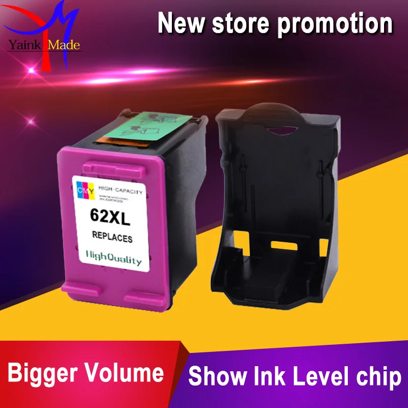 Картридж для принтера HP 62XL совместимый с ENVY 5640 5642 5643 5644 5646 5660 764|ink cartridge for hp|ink hphp envy