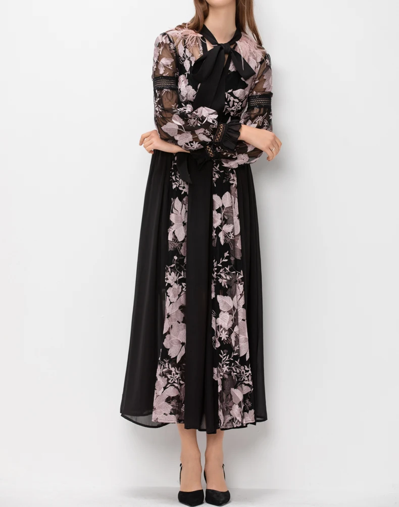 Qian Han Zi Runway Maxi Dress para