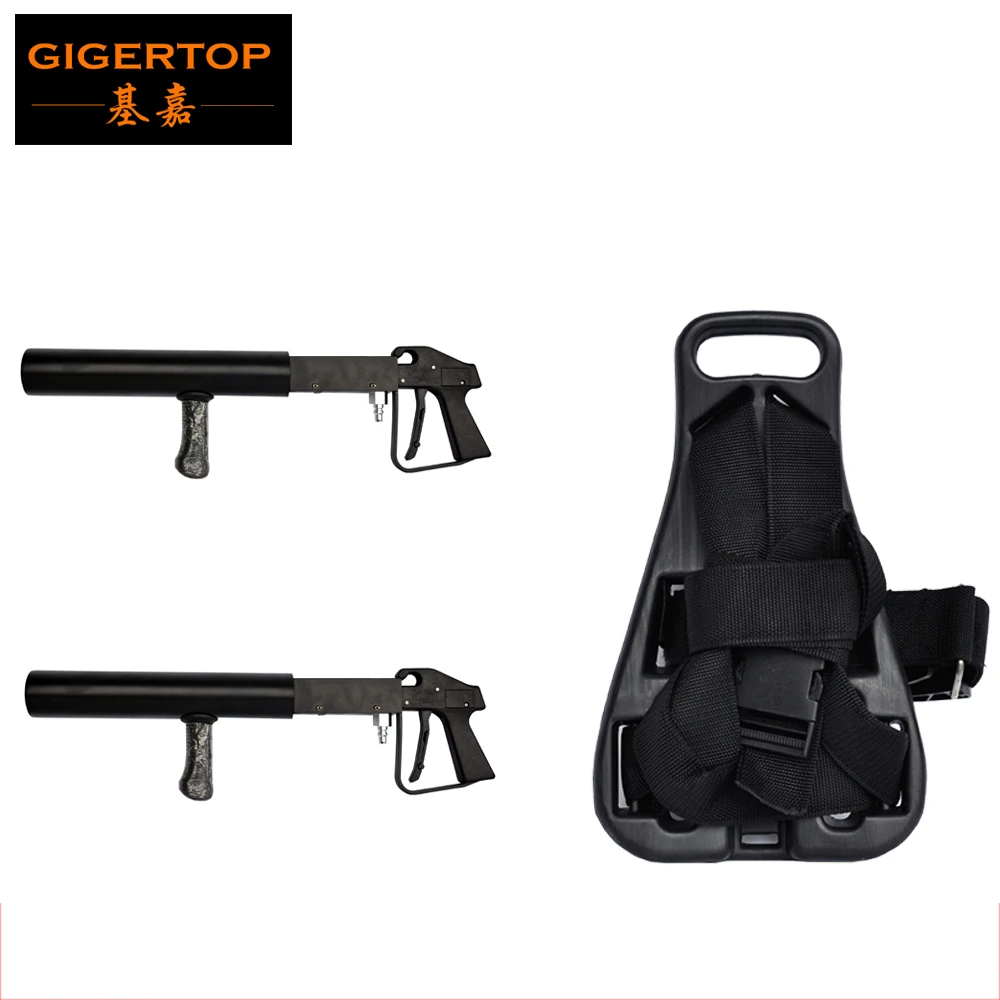 

Free Shipping DJ co2 Gun Co2 Gas column machine + Tank Back Pack with Shoulders Straps Nylon Buckle , Handhold Mobile DJ Gas Gun