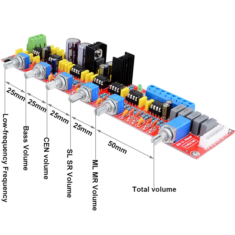 NE5532 HIFI 5,1 Tono de Pre-amplificador de volumen Panel de Control para 5,1 tablero amplificador AC15V-0-15V envío gratis 12003207 NE5532 HIFI 5,1 Tono de Pre-amplificador de volumen Panel de Control para 5,1 tablero amplificador AC15V-0-15V envío gratis 12003207