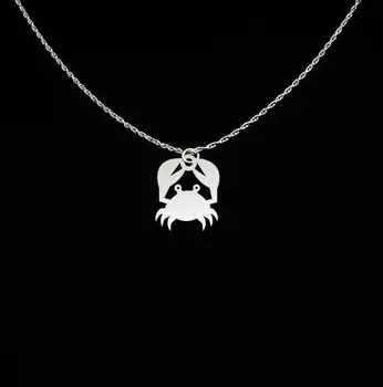 

Unique Copper Crab Jewelry Lovely Crab Necklace Any Words Can Be Customed Best Gift For Men And Women YP4099