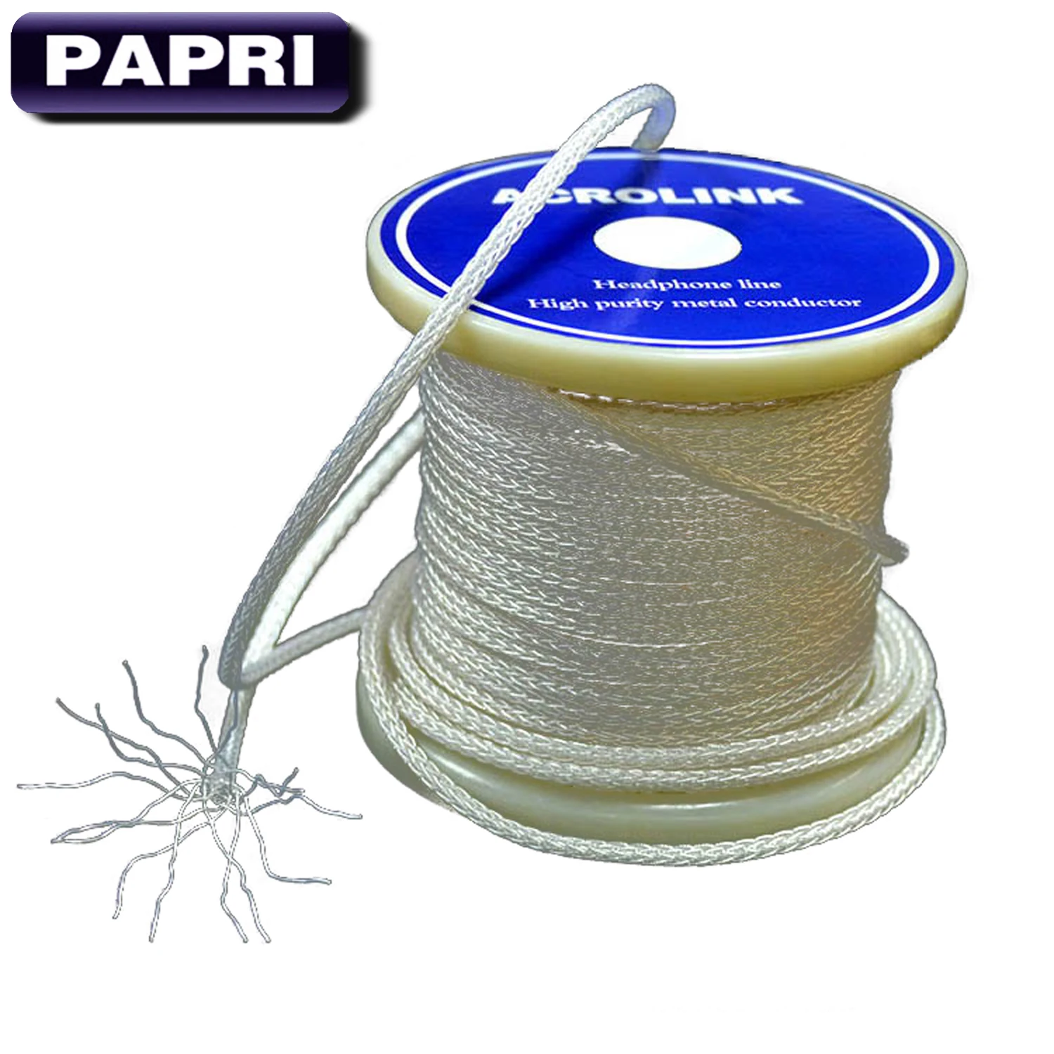 PAPRI DIY Upgrade Headphone Cable OCC Silver Plated Wire Hifi PTFE Isolation Audio Line For Earphone Headsets Wires