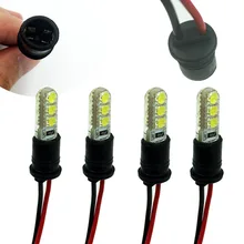 YSY 4 шт./лот светодиодный T10 W5W мягкая держатель лампы кабели адаптеров светодиодный лампа Разъем