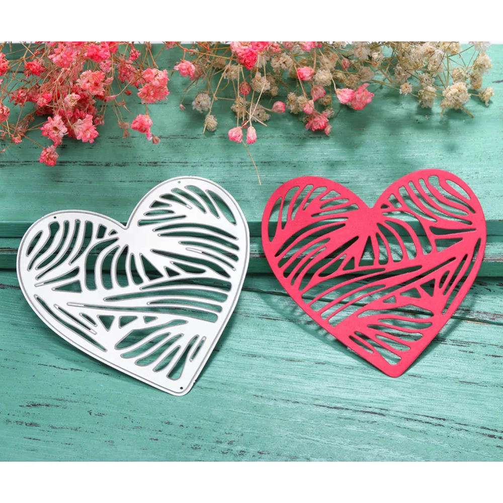New Heart Metal Cutting Dies Stencil for DIY Scrapbooking Photo Album Embossing Paper Cards Making Decorative Crafts Die Cuts | Дом и сад