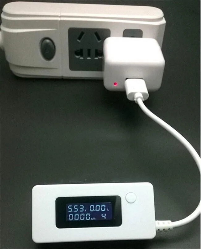 LCD Digital USB Mini Amp & Voltmeter Meter Battery