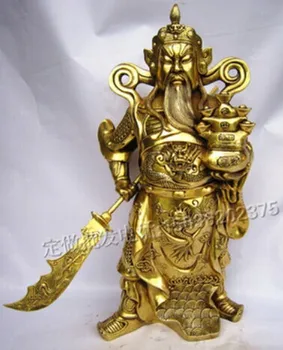

Bronze statue copper of guan gong lucky crafts decoration