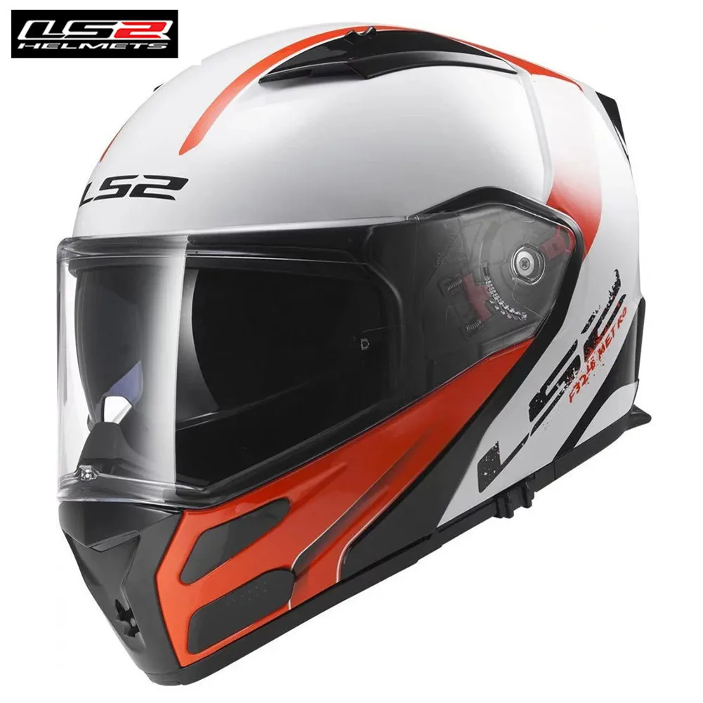LS2 мотоциклетный шлем Metro для Touring Cruiser модульный закрытый откидной с двумя