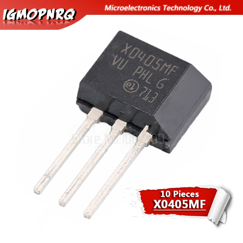 

10pcs X0405MF TO-202 X0405 0405MF TO-202-3 SCRs 4.0 Amp 600 Volt new original