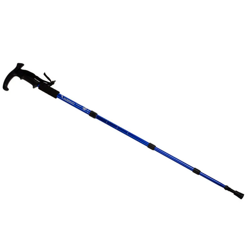 Walking stick Hiking Walking Trekking Trail Poles Ultralight 4-section Adjustable Canes H1E1 EA14