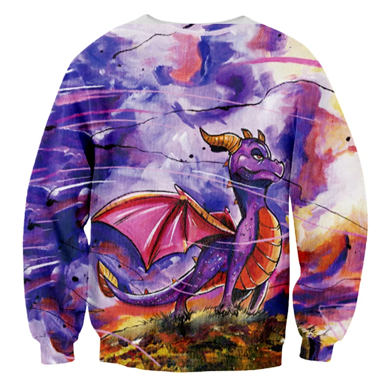 Man New Colored Cartoon Animal Sweatshirt 3D Full Printed Wing Dragon Large Size 5XL Men's Harajuku Fashion Pullover Hipster Top Man New Colored Cartoon Animal Sweatshirt 3D Full Printed Wing Dragon Large Size 5XL Men's Harajuku Fashion Pullover Hipster Top