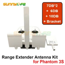 Control Remoto Antena de Montaje Combinado de Largo Alcance Antena Range Extender para DJI Phantom 3 S/3SE