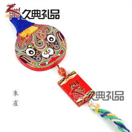Характеристика украшения ручной работы Xi'an туристические сувениры деревянный фольклор китайская Опера лицо личный кулон - Цвет: 16
