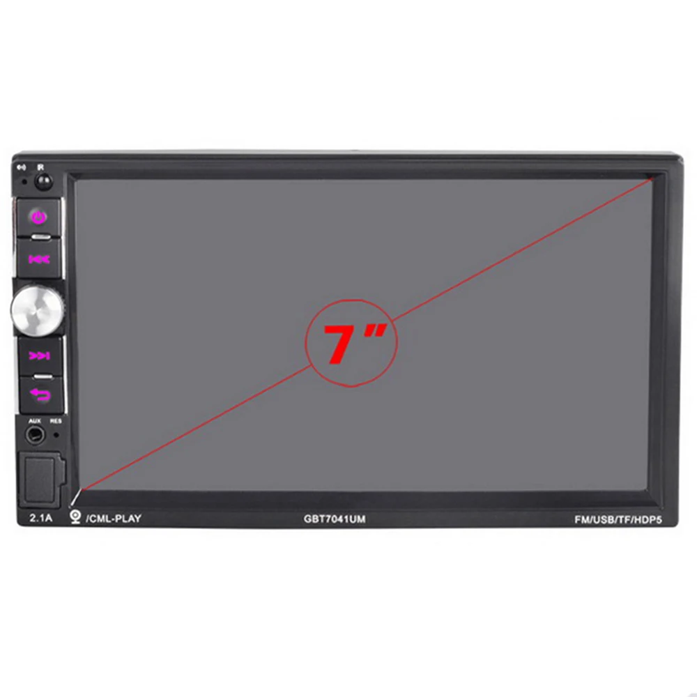 HD 1024*600 2DIN автомобильное радио стерео Handfree USB TF Bluetooth 7 &quotЗеркало Ссылка сенсорный