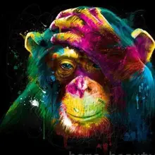 21192 красочные орангутанг-краски по номерам наборы для взрослых DIY