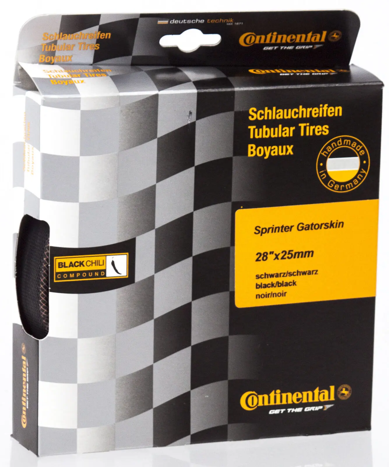 Новинка 2018 Continental Sprinter Gatorskin трубчатая дорожная велосипедная шина черного цвета 28