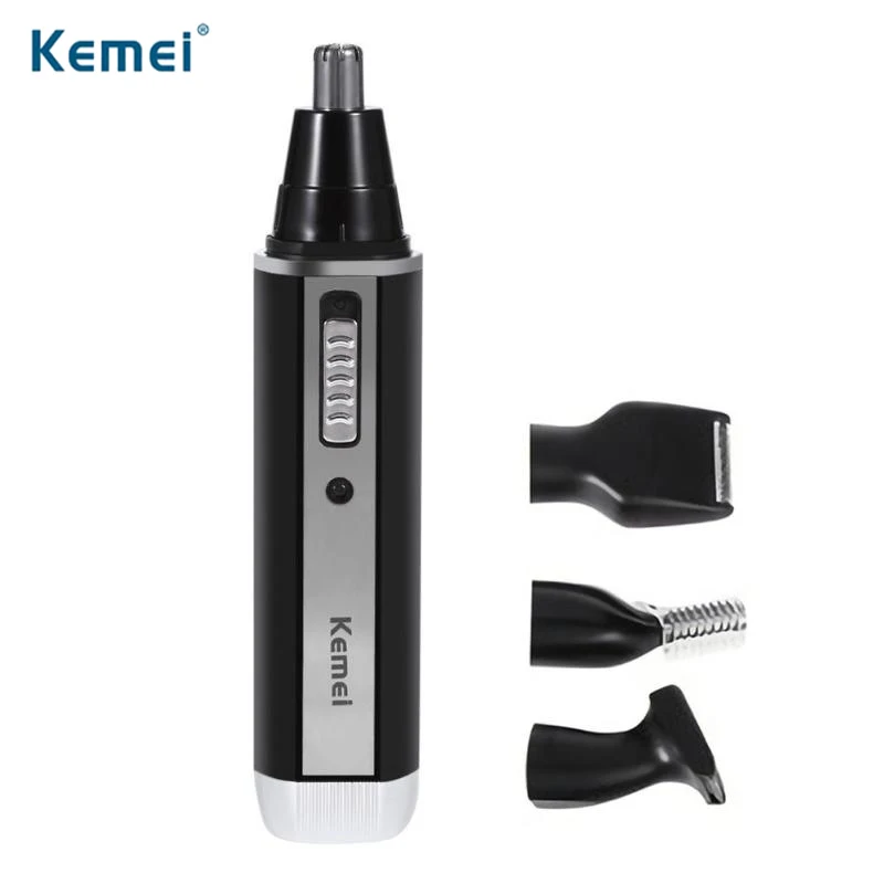 Kemei KM 6630 4 in 1 Electric Nose Hair Trimmer Rechargeable Beard
