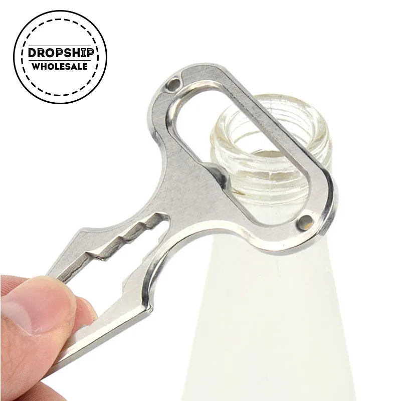 

Camping Self Defense Spike Spanner EDC Survival Kit for Outdoor Equipment Bottle Opener Hand Tools Stainless Steel Screwdriver