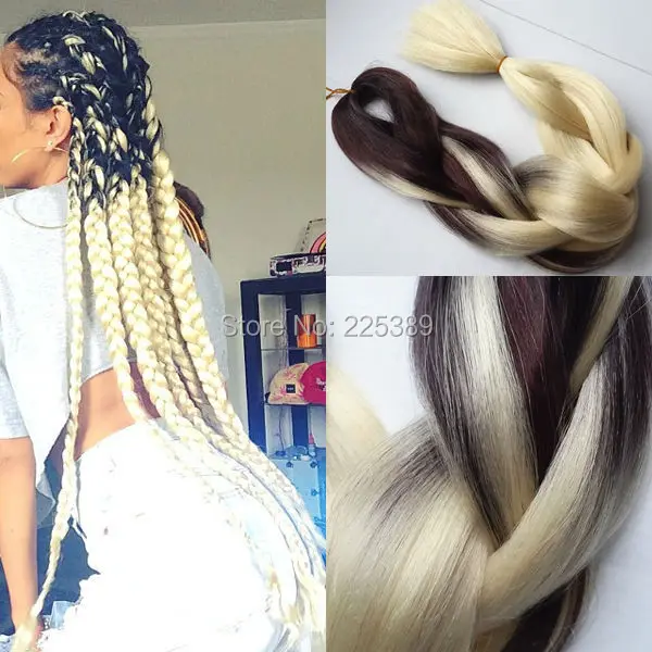 1pcs Soft Jumbo Hair Braid Folded Length Ali Expression