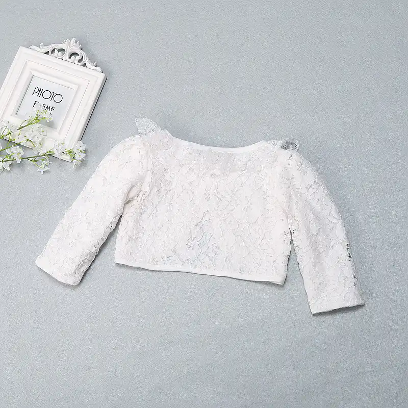 newborn white cardigan