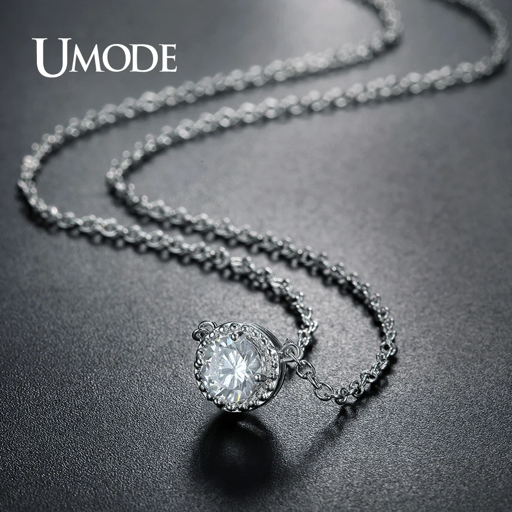 Женское Ожерелье с кулоном UMODE Трендовое ожерелье белого и золотого цвета
