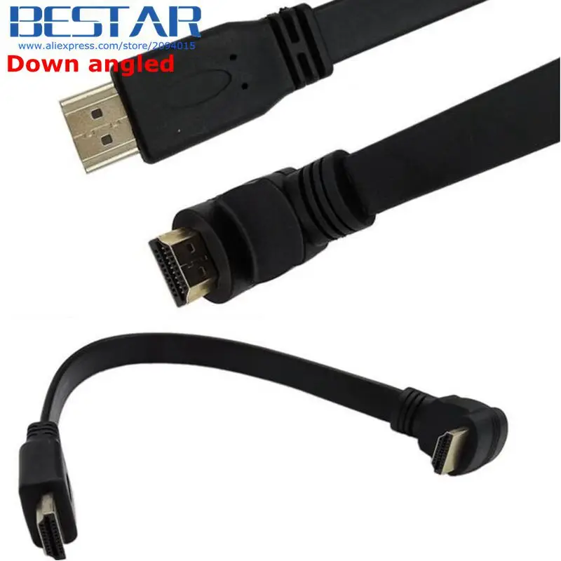 (100pieces/lot) 90 Degree Up Angle & Down Angled HDMI To HDMI A Type
