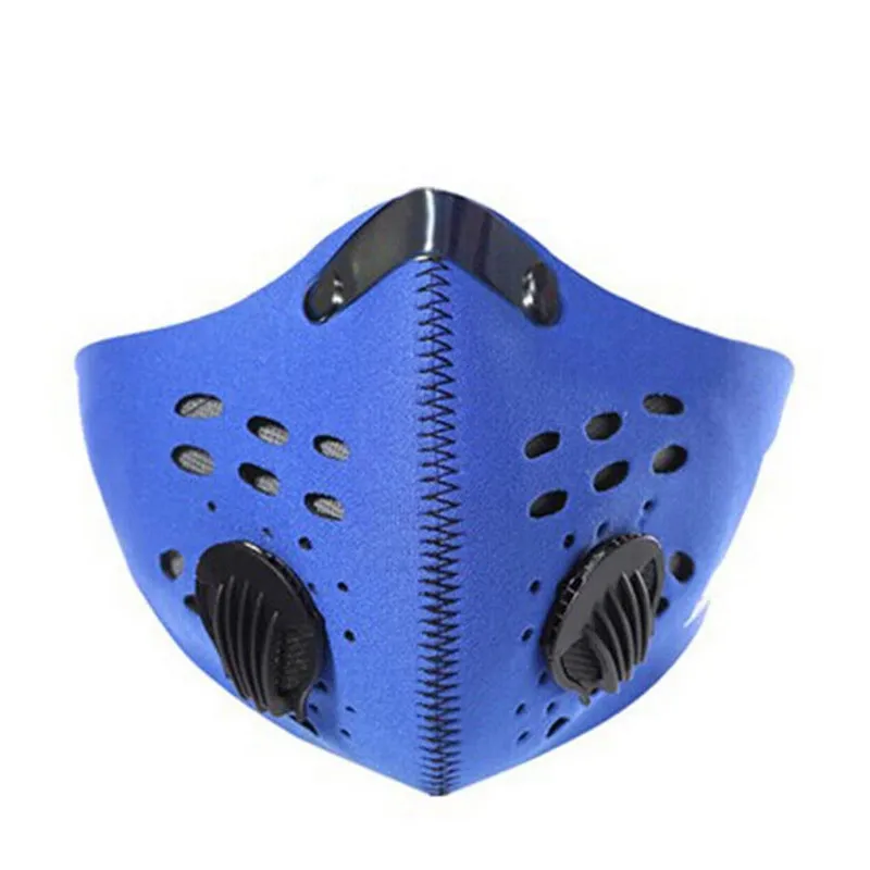 PM 2,5 Маска для лица фильтр для мотокросса маска mtb тушь для ресниц bicicleta анти полукция для мужчин и женщин велосипедные маски - Цвет: blue