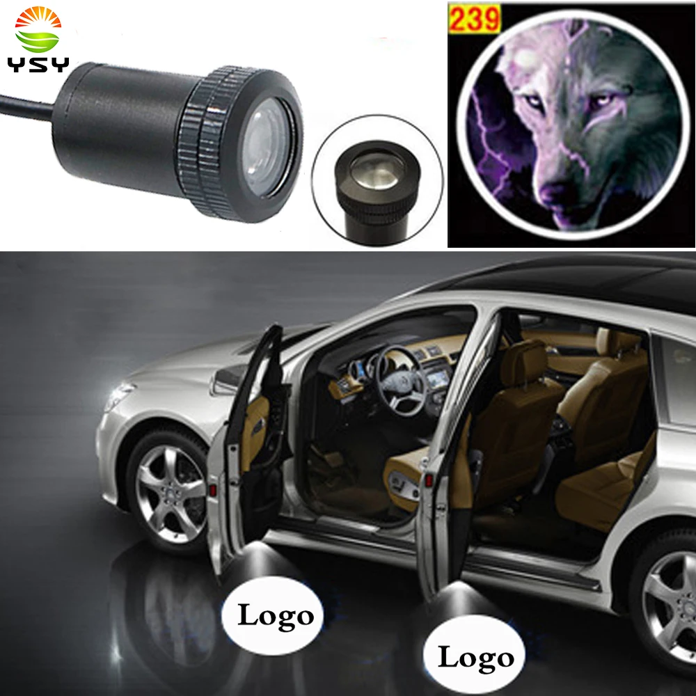 YSY LED Car Door Lamp logo projection Light Ghost Shadow Light