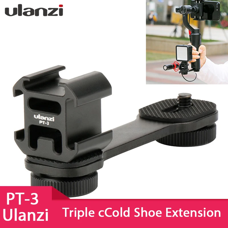 Ulanzi トリプルシューマウントアダプター Pt 3 マイク延長バー Zhiyun Smooth 4 Dji Osmo ポケット ジンバルアクセサリー用 Photo Studio Accessories Aliexpress