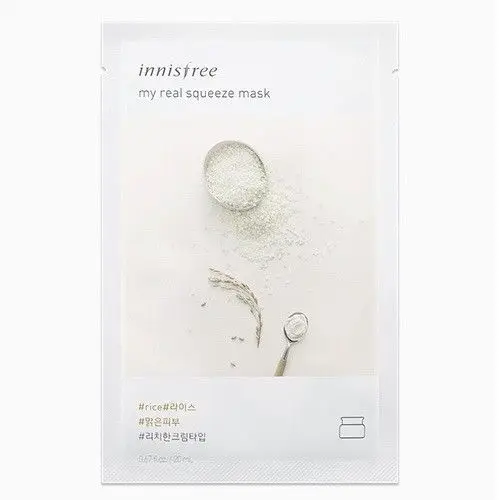 MISSHA маска My Real Squeeze Mask 1 шт. увлажняющая маска уход за кожей растительная маска для лица отбеливающая маска контроль жирности корейская косметика - Цвет: Rice