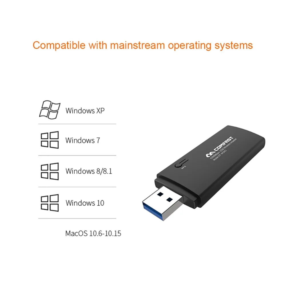 Беспроводная сетевая карта 912AC 1200 M двухдиапазонный USB 3,0 для настольных Сетевые Аксессуары