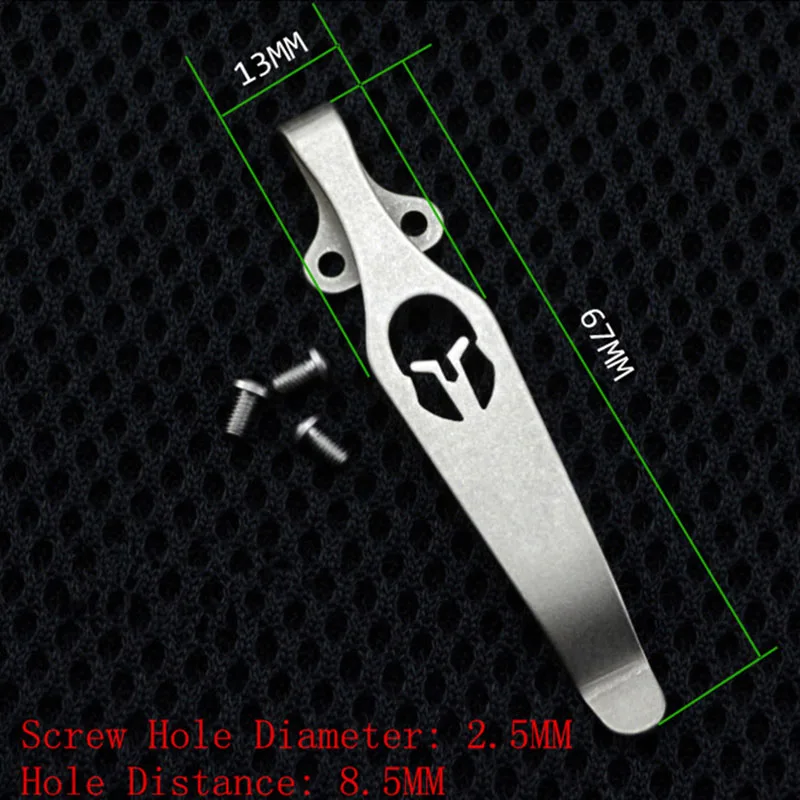 

Sparta EDC Knife Button Pocket Clip Material TC4 Titanium Alloy Knif Belt Flashlight K Sheath Pocket Clip For Knife Accessories