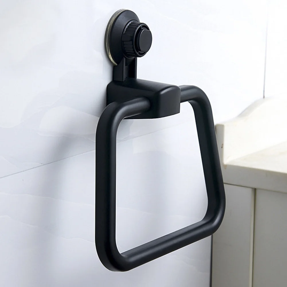 Бесследное кольцо вешалка ABS вакуумный тип присоска прочный ванная комната Кухня мочалка Многоразовые Настенные вешалка для полотенец